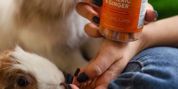 Person Holding Supplement Brand